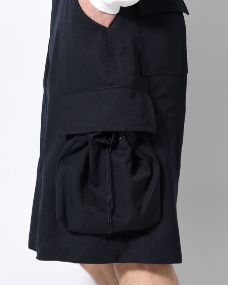 "KINCHAKU" WOOL TRUNKS -NAVY-