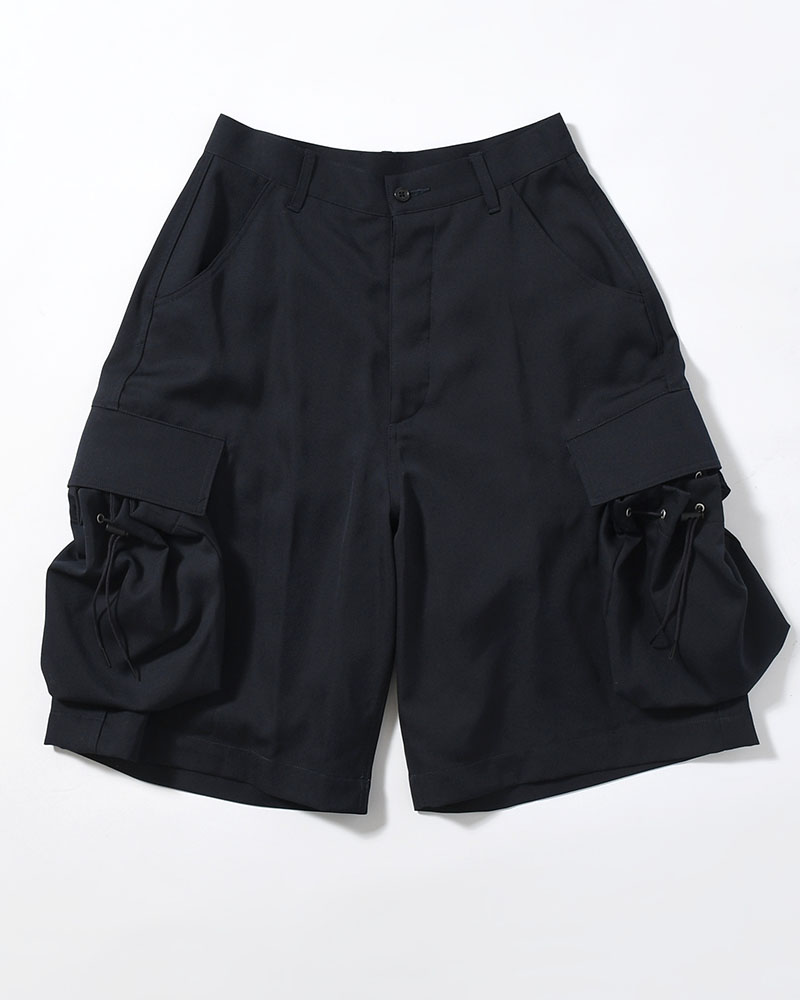 "KINCHAKU" WOOL TRUNKS -NAVY-