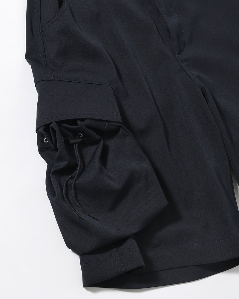 "KINCHAKU" WOOL TRUNKS -NAVY-