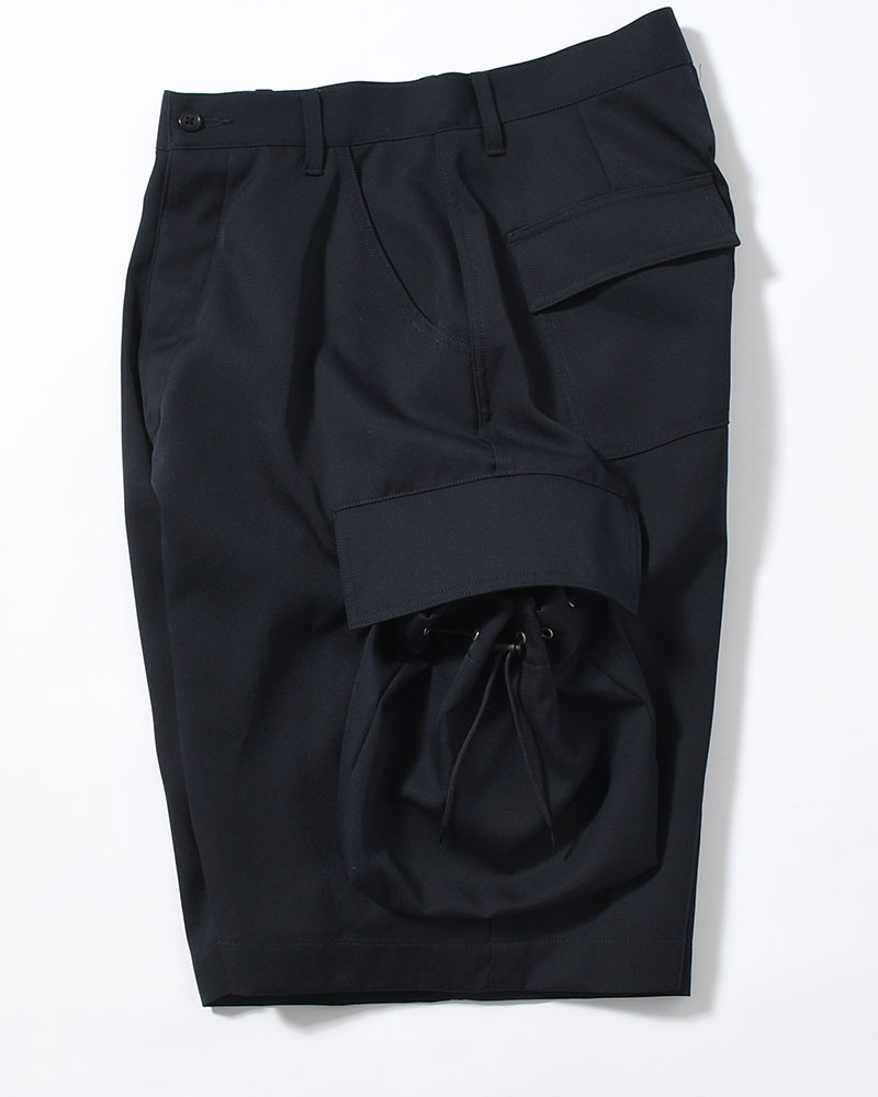 "KINCHAKU" WOOL TRUNKS -NAVY-