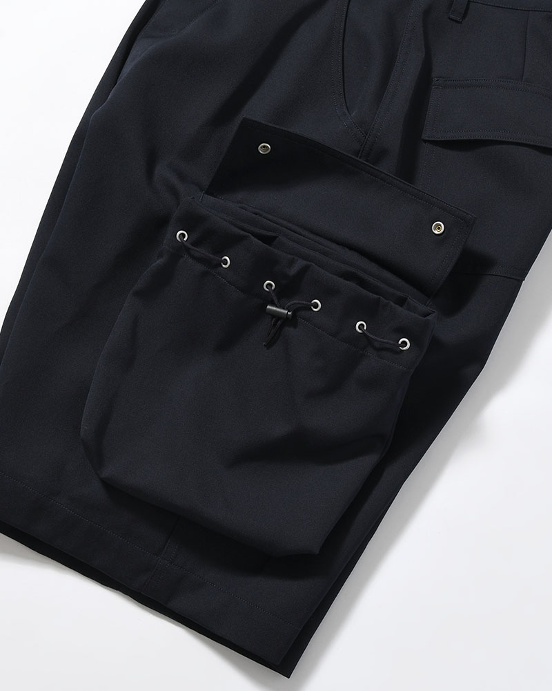 "KINCHAKU" WOOL TRUNKS -NAVY-