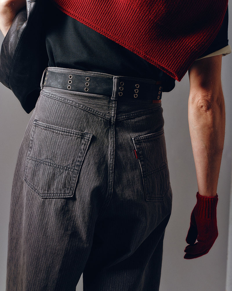 FRESH MAN DENIM WIDE PANTS by EDWIN "OW" -BLACK-