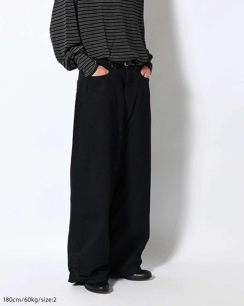 "GuruGuru" FRESH MAN DENIM PANTS -BLACK-