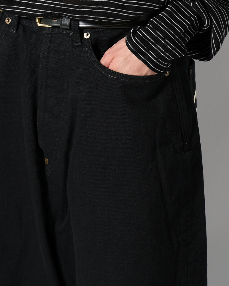 "GuruGuru" FRESH MAN DENIM PANTS -BLACK-