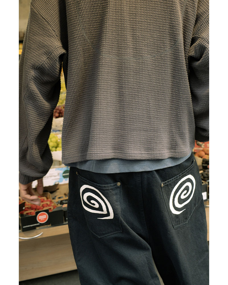 "GuruGuru" FRESH MAN DENIM PANTS -BLACK-