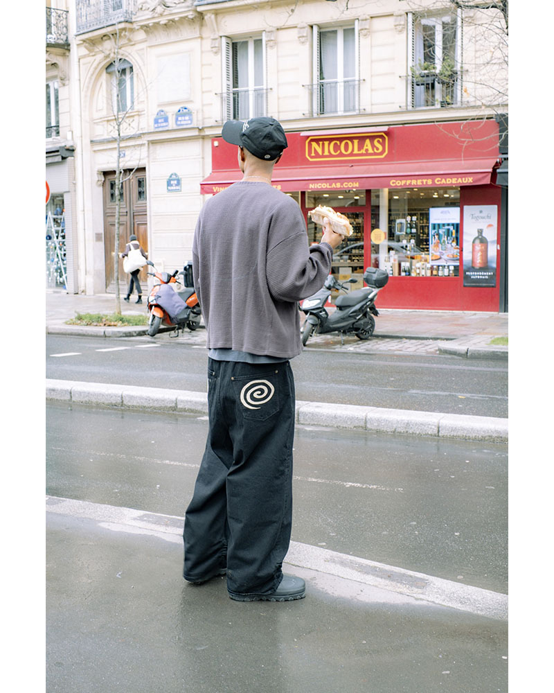 "GuruGuru" FRESH MAN DENIM PANTS -BLACK-