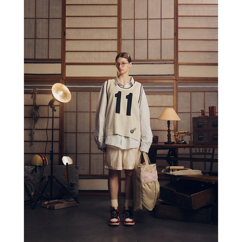 WRIST PATCH WIDE SHIRT "STRIPE" -3.COLOR-