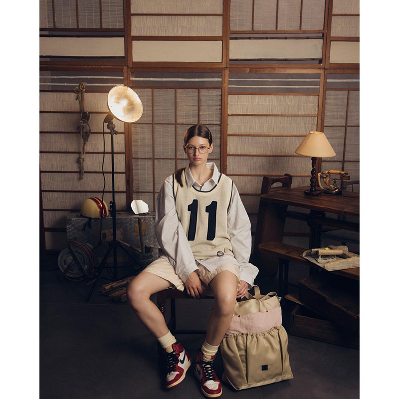 WRIST PATCH WIDE SHIRT "STRIPE" -3.COLOR-