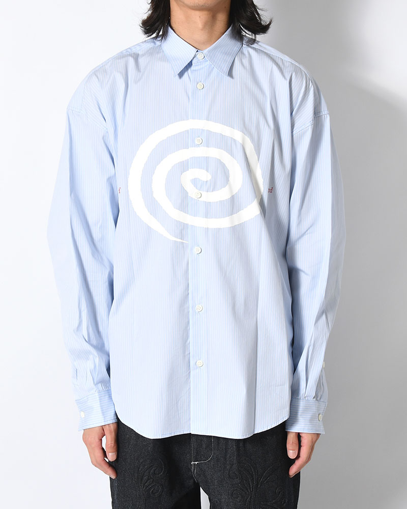 "GuruGuru" SLOUCH SHIRT -SAX-