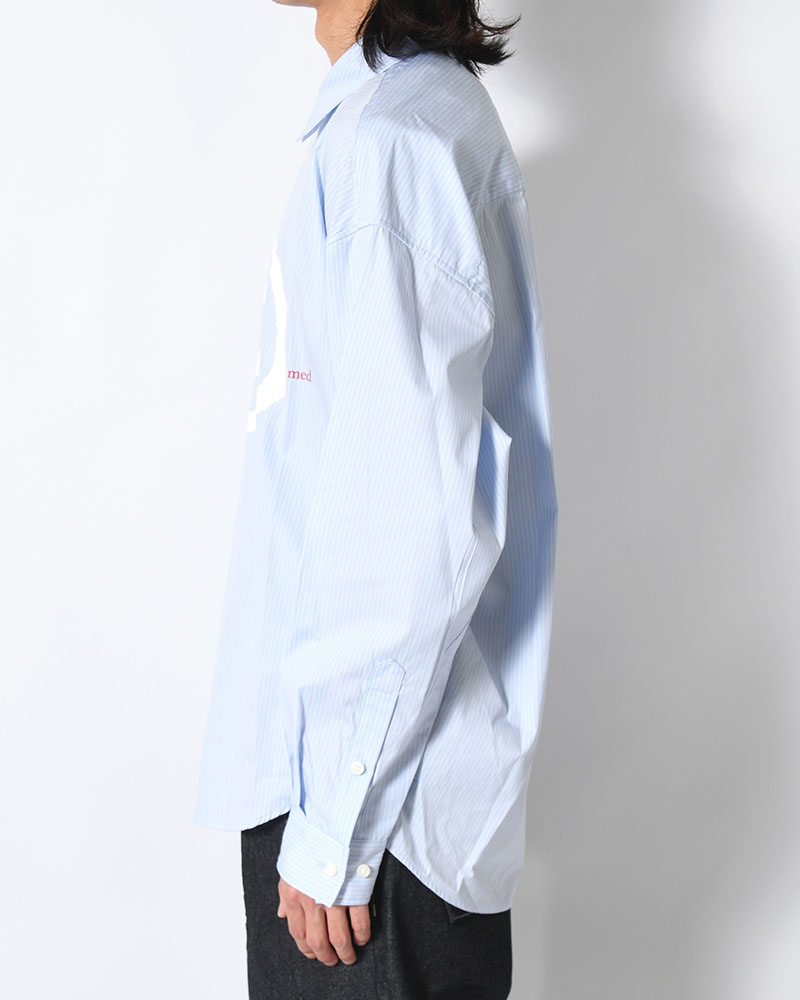 "GuruGuru" SLOUCH SHIRT -SAX-