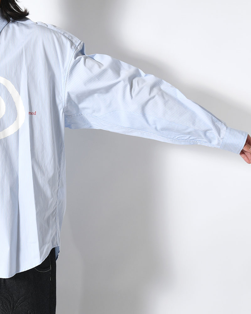 "GuruGuru" SLOUCH SHIRT -SAX-