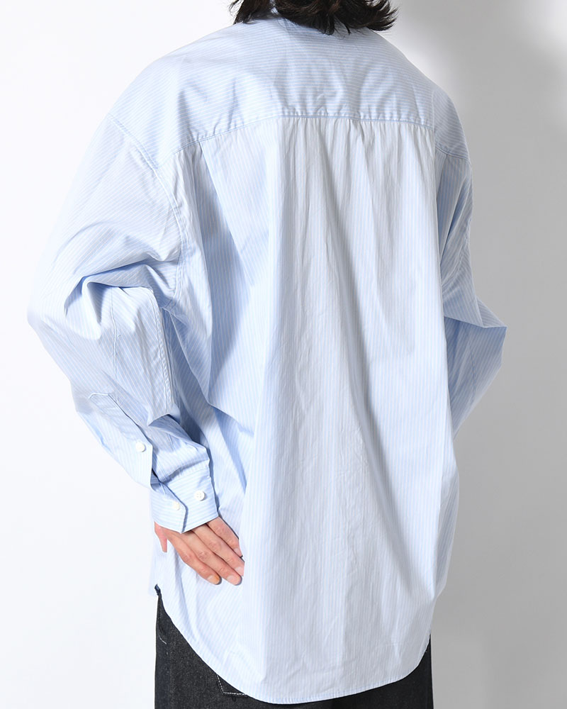 "GuruGuru" SLOUCH SHIRT -SAX-