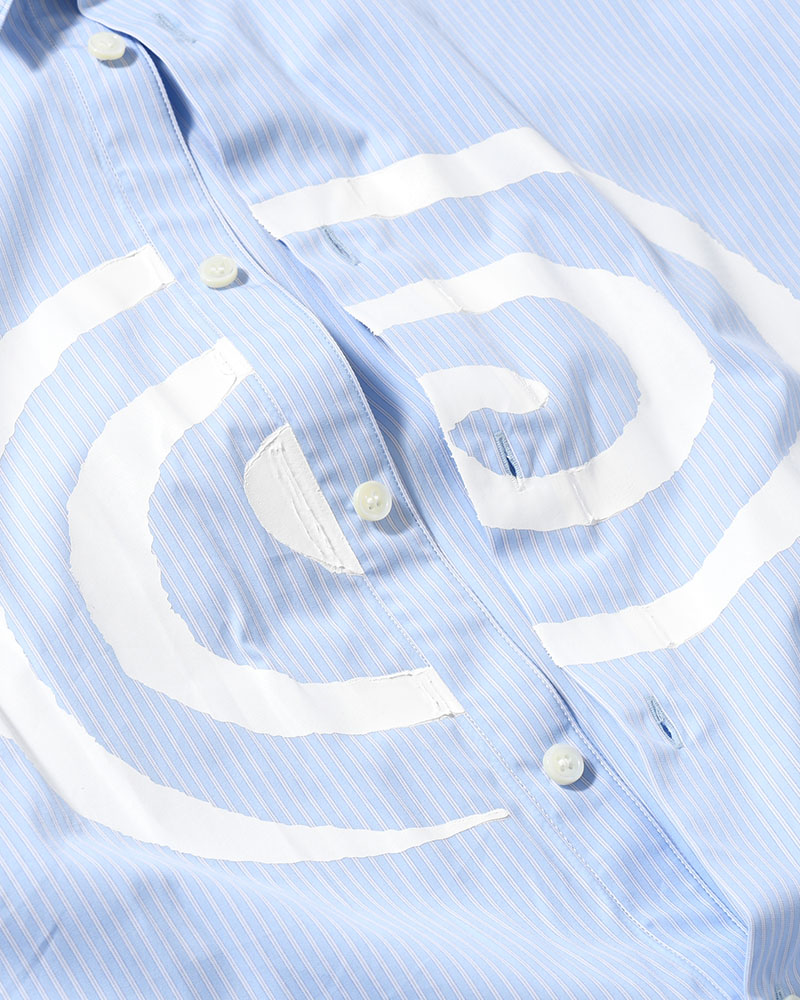 "GuruGuru" SLOUCH SHIRT -SAX-