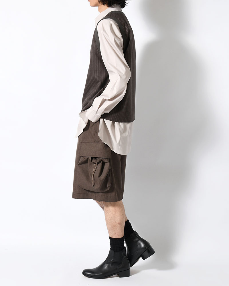 FOREMAN WOOL BIBS -BROWN-