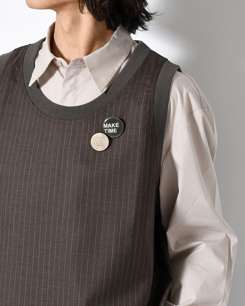 FOREMAN WOOL BIBS -BROWN-