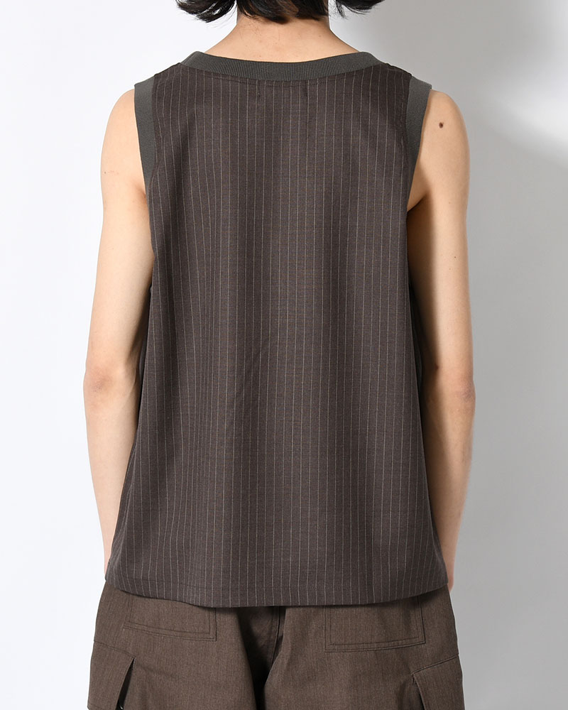 FOREMAN WOOL BIBS -BROWN-