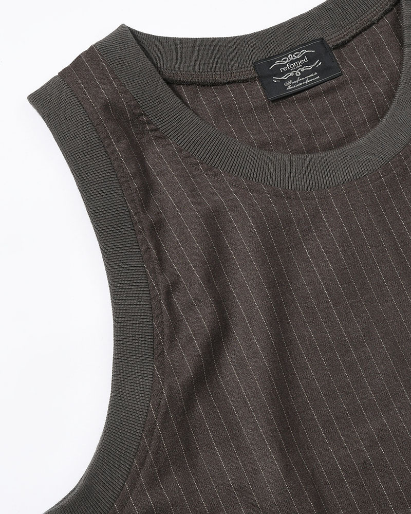 FOREMAN WOOL BIBS -BROWN-