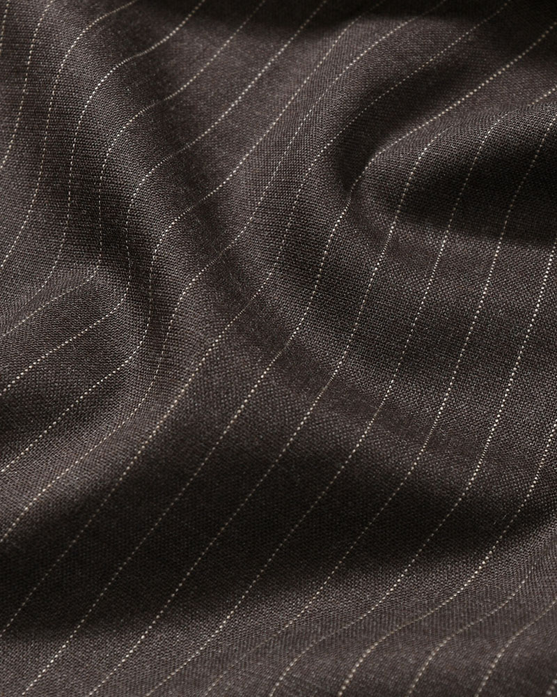 FOREMAN WOOL BIBS -BROWN-