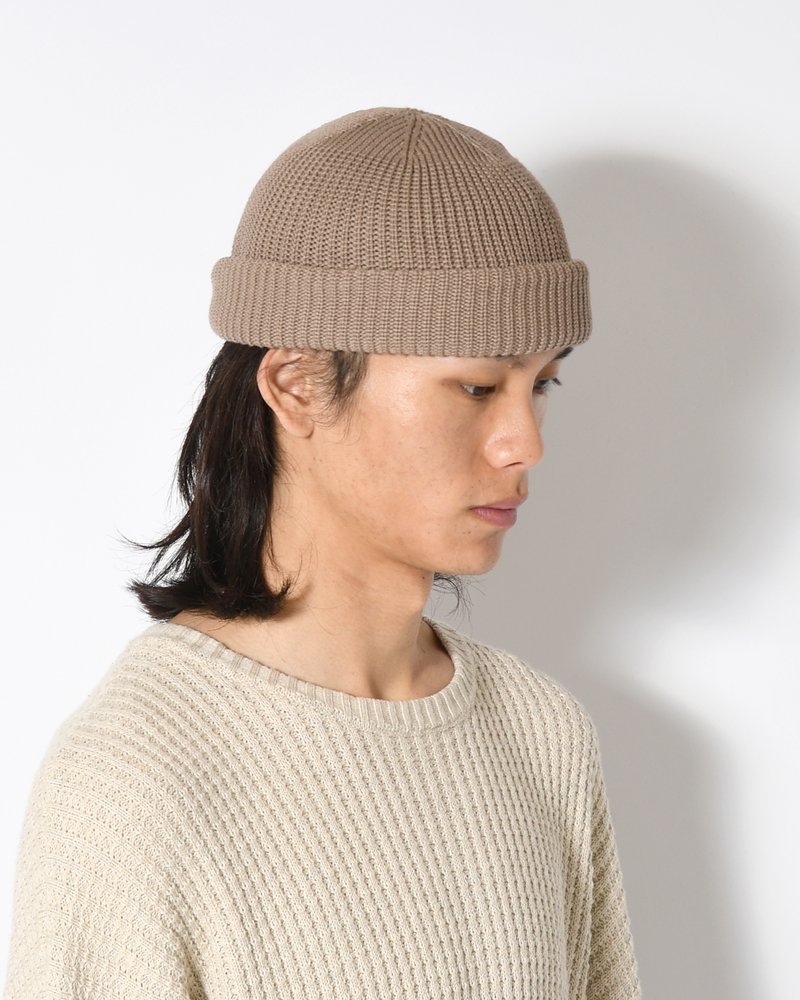 SK8 ROLL KNIT CAP -BEIGE-