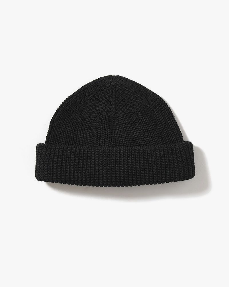 SK8 ROLL KNIT CAP -BLACK-