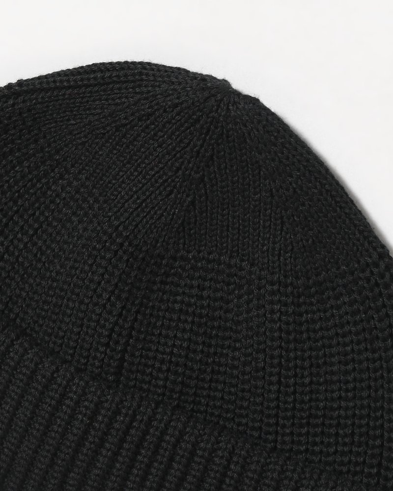 SK8 ROLL KNIT CAP -BLACK-