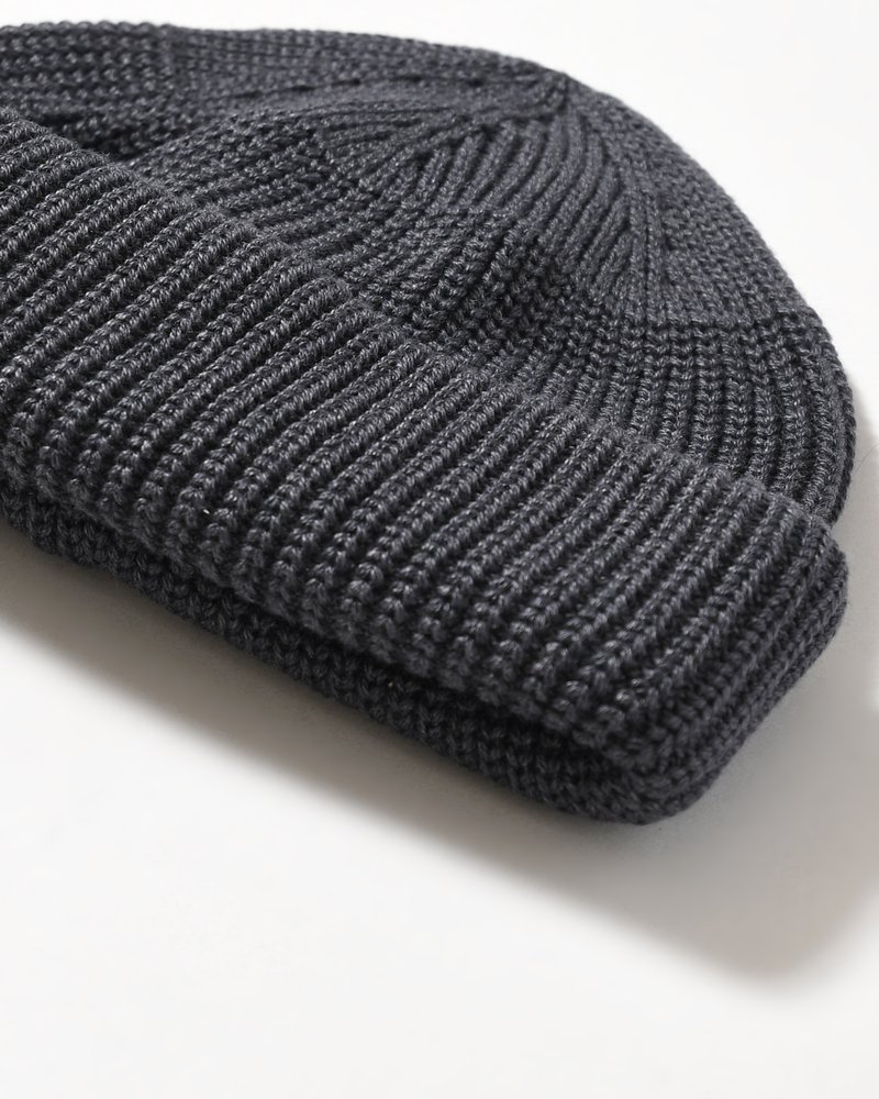 SK8 ROLL KNIT CAP -CHARCOAL-