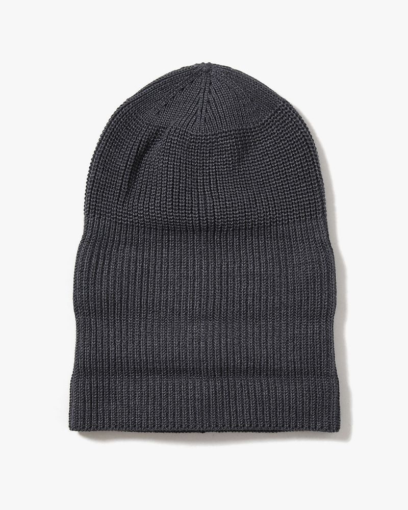 SK8 ROLL KNIT CAP -CHARCOAL-