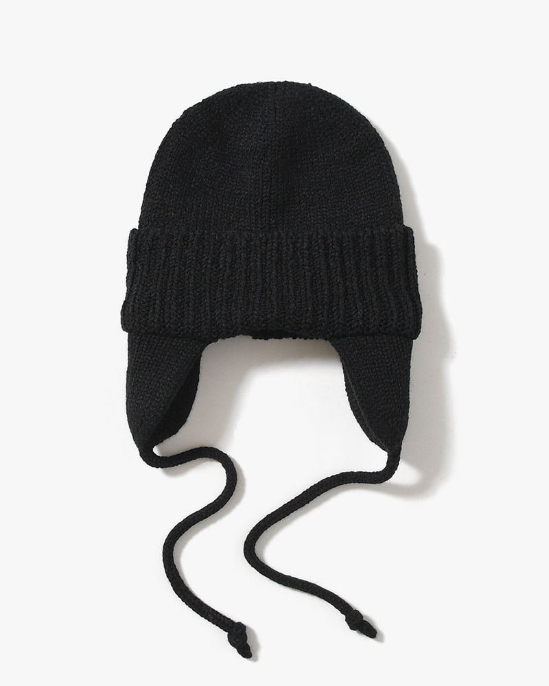 EAR KNIT WATCH -BLACK-