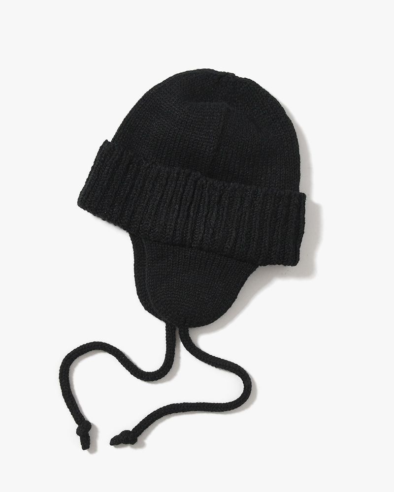 EAR KNIT WATCH -BLACK-
