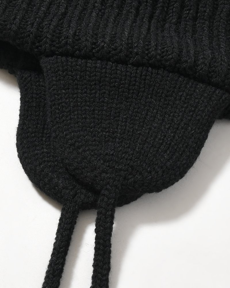 EAR KNIT WATCH -BLACK-