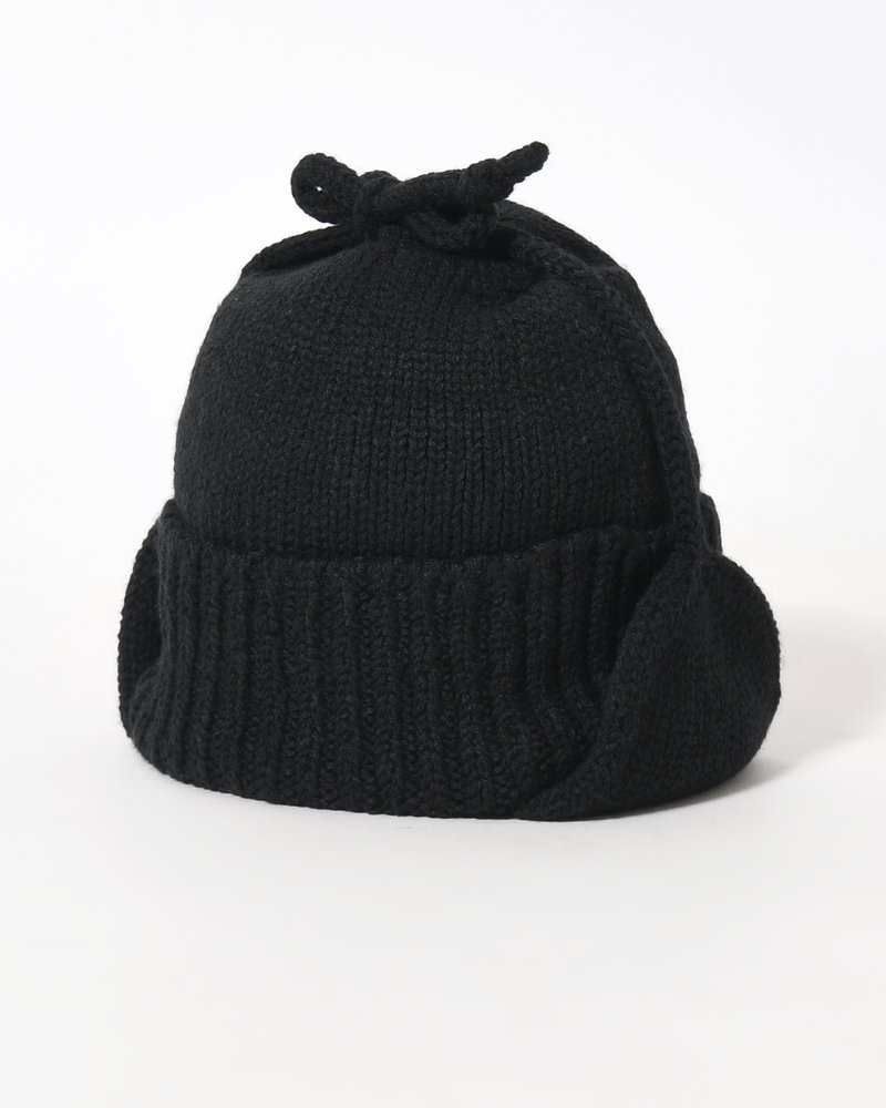 EAR KNIT WATCH -BLACK-