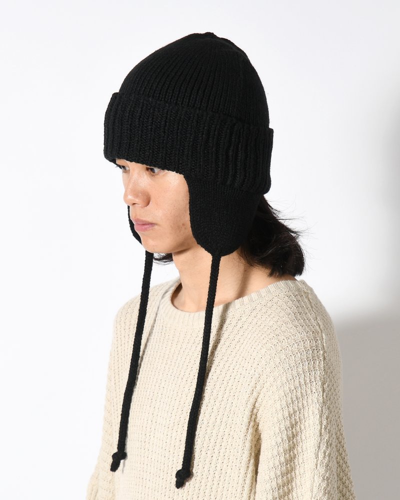 EAR KNIT WATCH -BLACK-