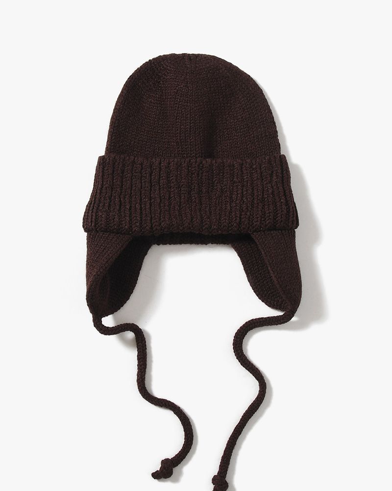 EAR KNIT WATCH -BROWN-