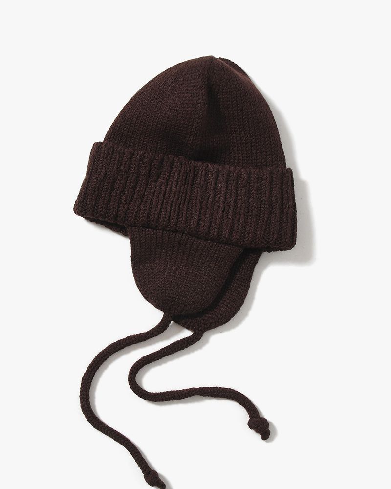 EAR KNIT WATCH -BROWN-