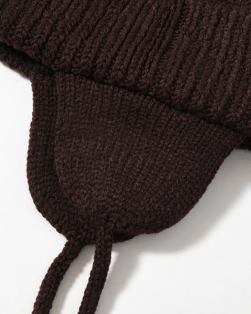 EAR KNIT WATCH -BROWN-