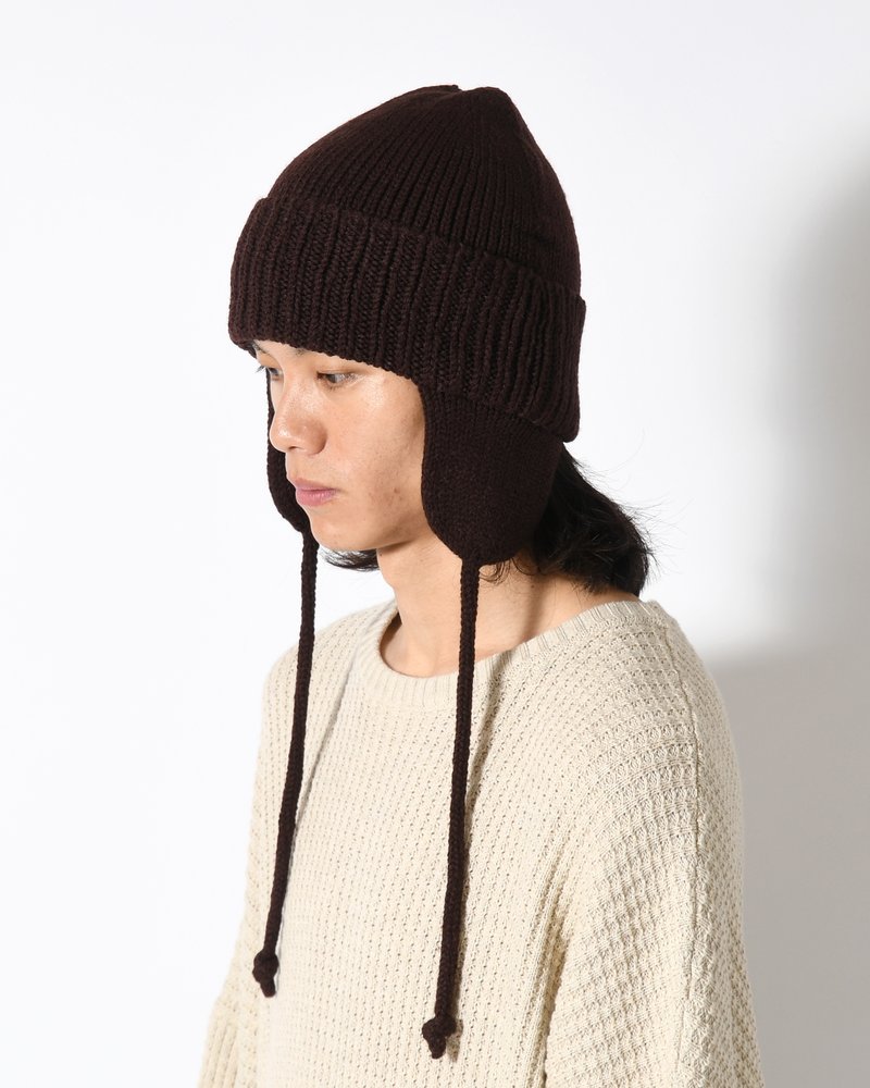 EAR KNIT WATCH -BROWN-