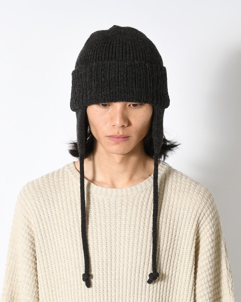 EAR KNIT WATCH -CHARCOAL-