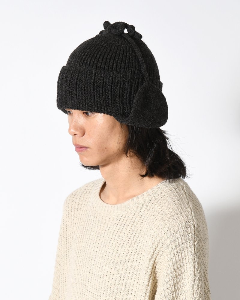 EAR KNIT WATCH -CHARCOAL-