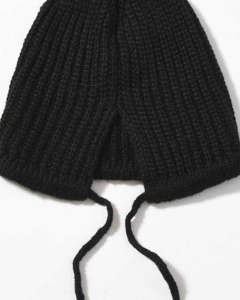 HOOD BEANIE -BLACK-