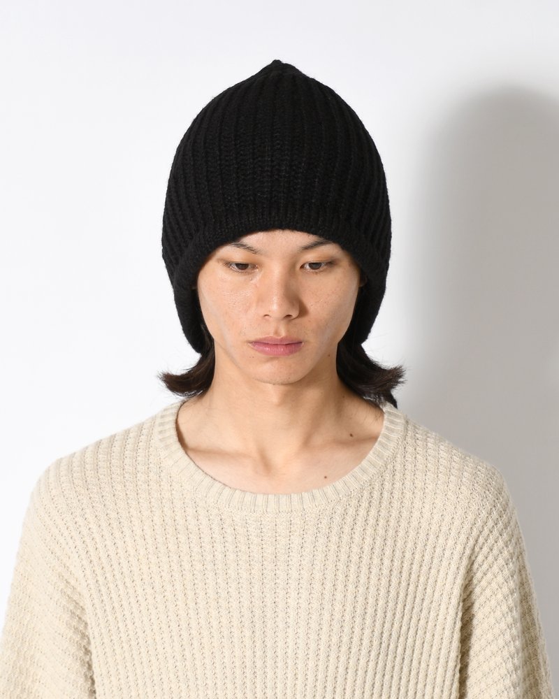 HOOD BEANIE -BLACK-