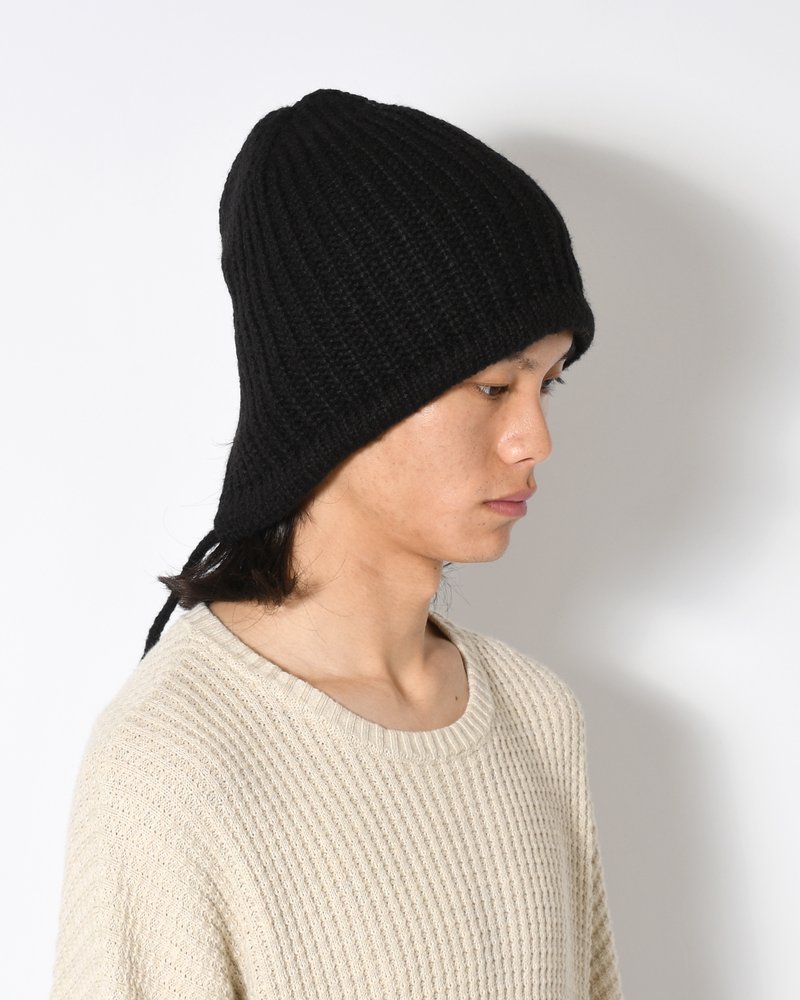 HOOD BEANIE -BLACK-