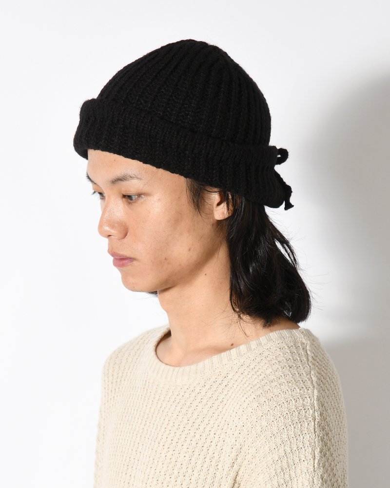 HOOD BEANIE -BLACK-
