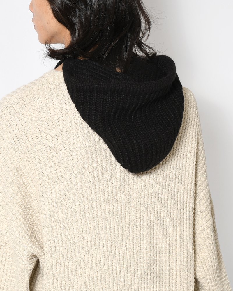 HOOD BEANIE -BLACK-
