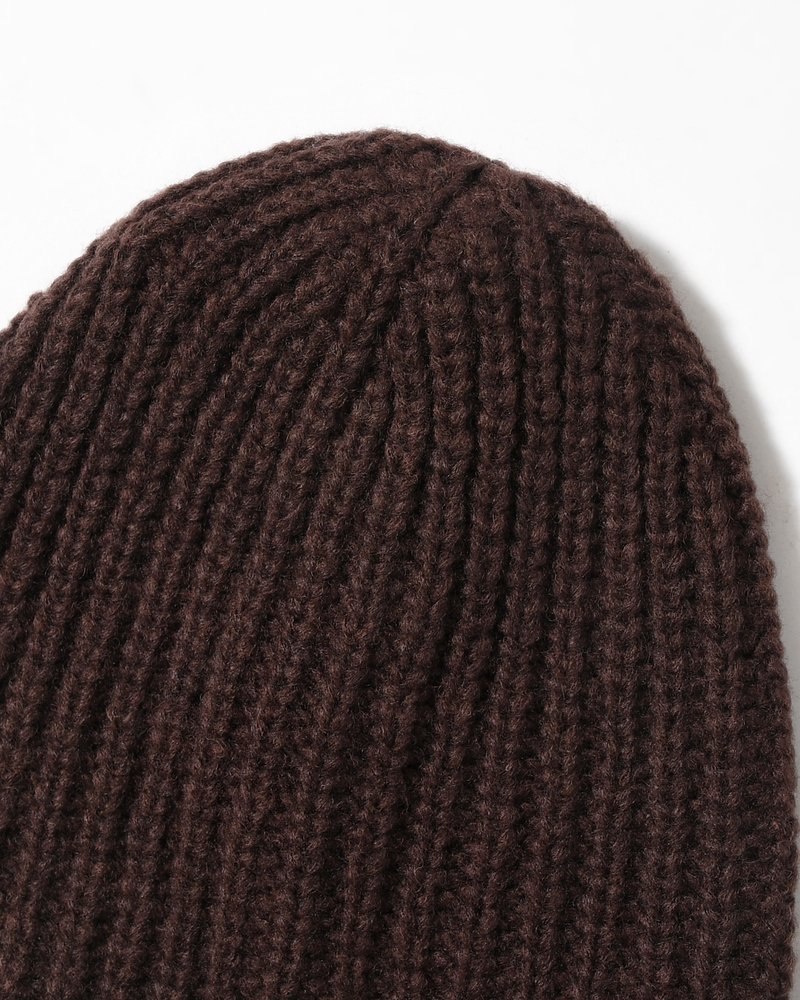 HOOD BEANIE -BROWN-