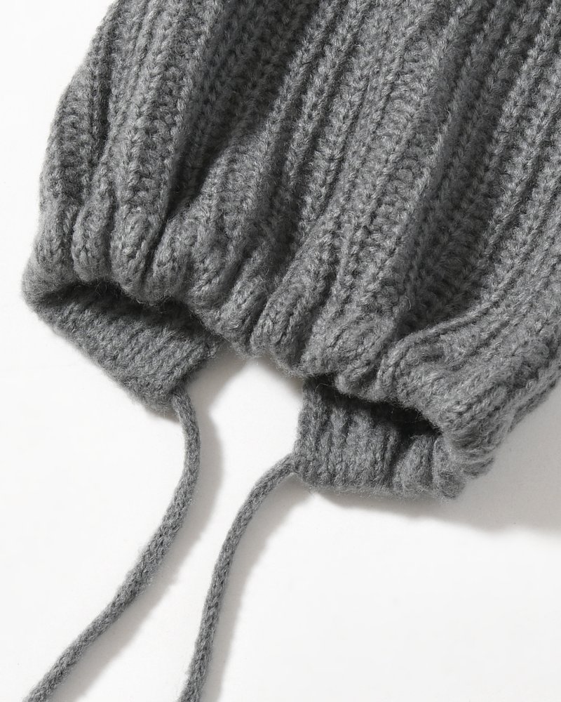 HOOD BEANIE -GRAY-