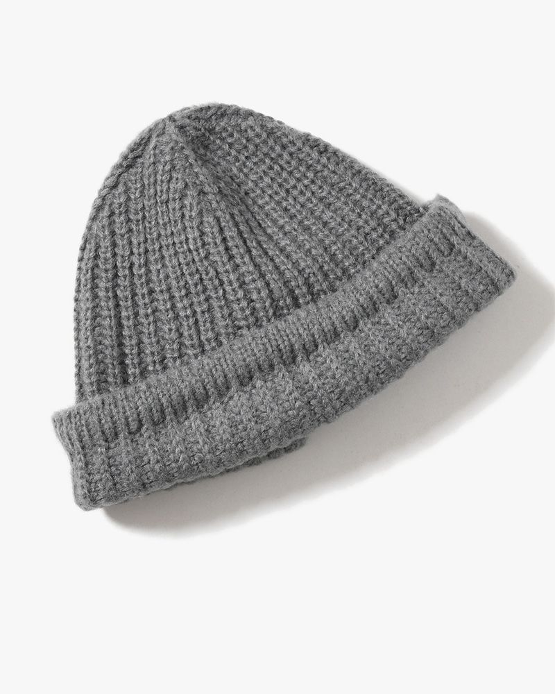 HOOD BEANIE -GRAY-