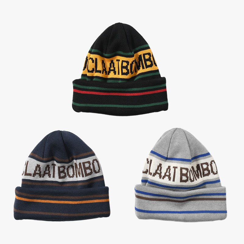 REVERSIBLE LOGO BEANIE -3.COLOR-