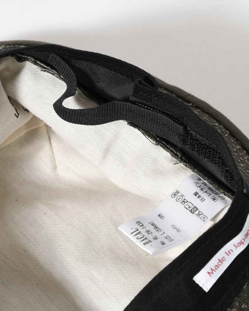 COTTON LOOP BUCKET HAT -KHAKI-