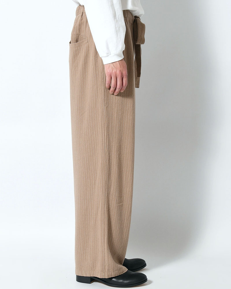 LINEN TUCK PT -BEIGE-