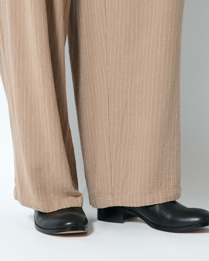 LINEN TUCK PT -BEIGE-